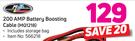 Moto Quip 200 AMP Battery Boosting Cable MQ1218