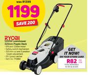 Ryobi 1200W Lawnmower 320mm Plastic Deck