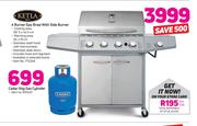 Ketla 4 Burner Gas Braai With Side Burner