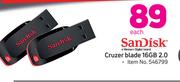 Sandisk 16GB Cruzer Blade 2.0-Each