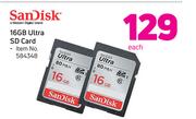Sandisk 16GB Ultra SD Card-Each