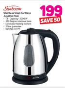 Sunbeam Stainless Steel Cordless Jug SSK-110A
