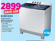Samsung 14kg Twin Tub Washing Machine WT14J4200MB F