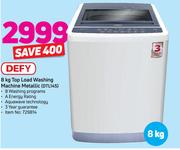 Defy 8kg Top Load Washing Machine Metallic DTL145