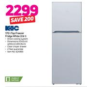 KIC 170ltr Top Freezer Fridge White 518 1