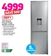 Defy 455Ltr Bottom Freezer Fridge (Metallic) DAC635