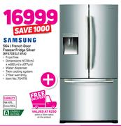 Samsung 564Ltr French Door Freezer Fridge Silver RF67DESL1XFA