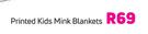 Printed Kids Mink Blankets