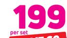 Double Comforters Assorted-200 x 200cm Per Set
