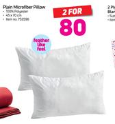 Plain Microfiber Pillow-For 2