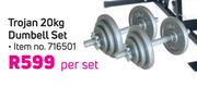 Trojan 20Kg Dumbell Set-Per Set