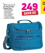 Voyager On The Go Teal Vanity Case
