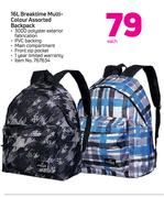 16Ltr Breaktime Multi Colour Assorted Backpack-Each