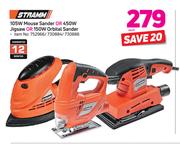 Stramm 105W Mouse Sander Or 450W Jigsaw Or 150W Orbital Sander-Each