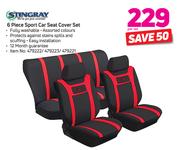 Stingray 6 Piece Sport Car Seat Cover Set-Per Set