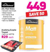 Homestaed Matt Walls-20Ltr