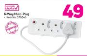 Simple Choice 6 Way Multi Plug