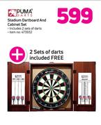 Puma Stadium Dartboard And Cabinet Set
