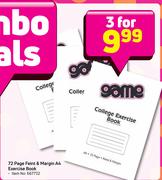 Game 72 Page Fient & Margin A4 Exercise Book-For 3