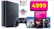 PS4 500GB Bundle With Free 3 PS4 Games