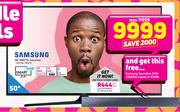 Samsung 50" UHD TV With Free Samsung Soundbar HW-J250XA
