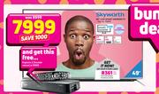 Skyworth 49" UHD Smart Android TV With Free Explora 2 Decoder