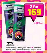 Slazenger Wimbledon UVHG High Altitude Or Sea Level Tennis Ball-For 2