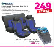 Stingray 6 Piece Rallysport Car Seat Cover Set-Per Set