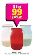 Mason Candle-For 3