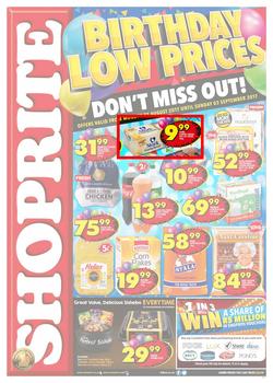 Shoprite KZN : Birthday Low Prices (21 Aug - 03 Sep 2017), page 1
