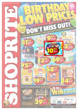 Shoprite KZN : Birthday Low Prices (21 Aug - 03 Sep 2017), page 1