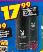 Playgirl/Playboy Deodorant For Ladies/Men-90ml/50ml Each
