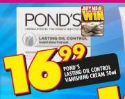 Pond's Lasting Oil Control Vanishing Cream-50ml