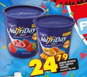 Danone Nutriday Fruit/Smooth Yoghurt Assorted-1Kg Each