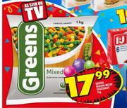 Greens Frozen Mixed Vegetables-1Kg