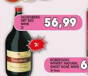 Tassenberg Dry Red Wine-2Ltr