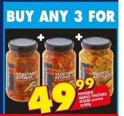 Peppa Dew Mango/Vegetable Atchar Assorted-3 x 400g