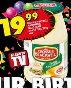 Crosse & Blacckwell Mayonnaise/Salad Cream Assorted-750/790g Each