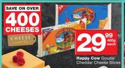 Happy Cow Gouda/Cheddar Cheese Slices-400g