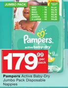 Pampers Active Baby Dry Disposable Nappies(Junior)-Per Nappy