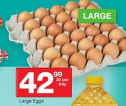Large Eggs-30's Per Tray
