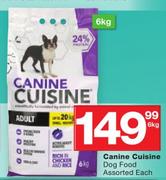 Canine Cuisine Dog Food-6Kg Each