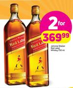 Johnnie Walker Red Label Whisky-2 x 750ml