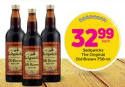 Sedwicks The Original Old Brown-750ml Each