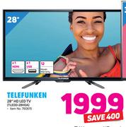 Telefunken 28" HD LED TV TLEDD-28HDA