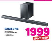 Samsung 2.1 Channel Wireless Flat Soundbar HW-M360