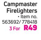 Campmaster Firelighters-For 3