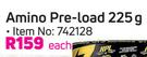 NPL Nutritional Amino Pre-Load-225g Each