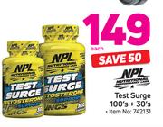 NPL Nutritional Test Surge-100's +30's Each