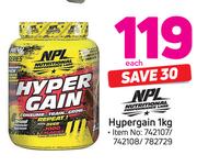 NPL Nutritional Hypergain-1kg Each
